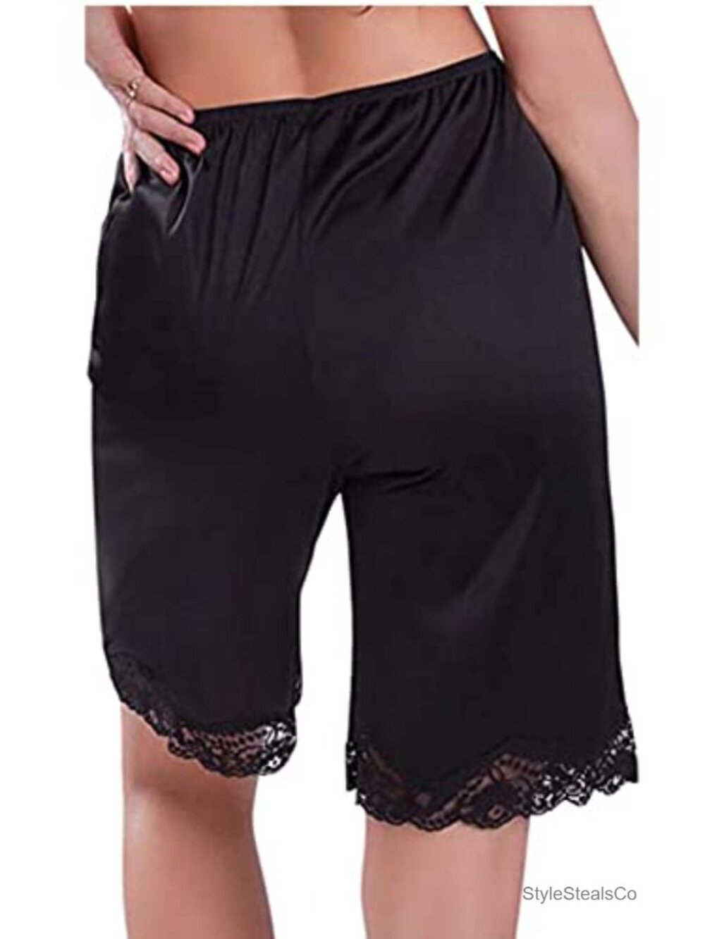 Women Lace Half Slip Shorts Loose Fit Pettipants Culotte Bloomers - Picture 2 of 2
